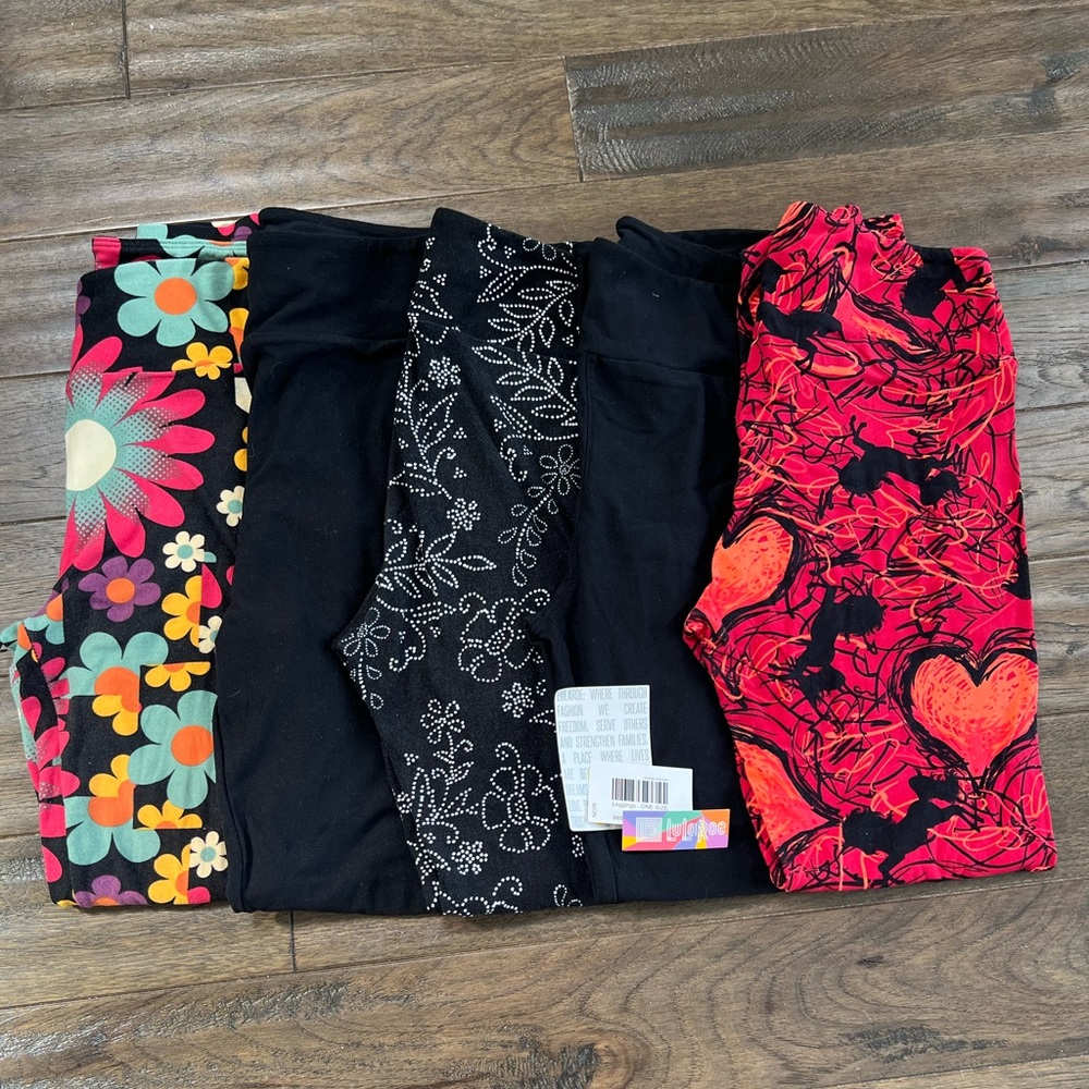LuLaRoe leggings lot of 5